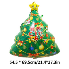Christmas Party Balloon Set Santa Claus Elf Elk Foil Ballons Merry Christmas Dec