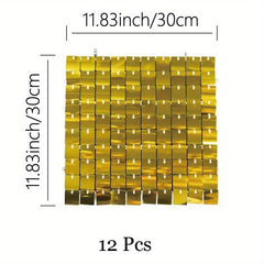 Shimmer Wall Backdrop Square Sequin Wall Panels - Valentine Decorations