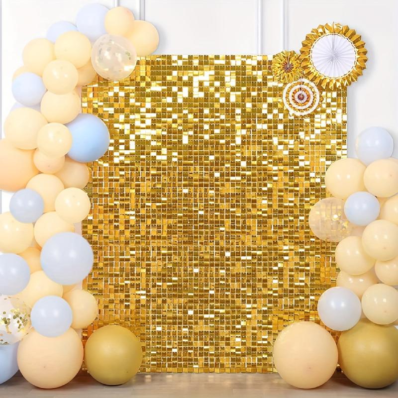 Shimmer Wall Backdrop Square Sequin Wall Panels - Valentine Decorations