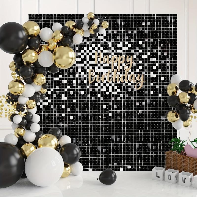 Shimmer Wall Backdrop Square Sequin Wall Panels - Valentine Decorations
