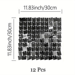 Shimmer Wall Backdrop Square Sequin Wall Panels - Valentine Decorations