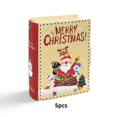 5pcs Xmas Gift Box Christmas Party Decoration