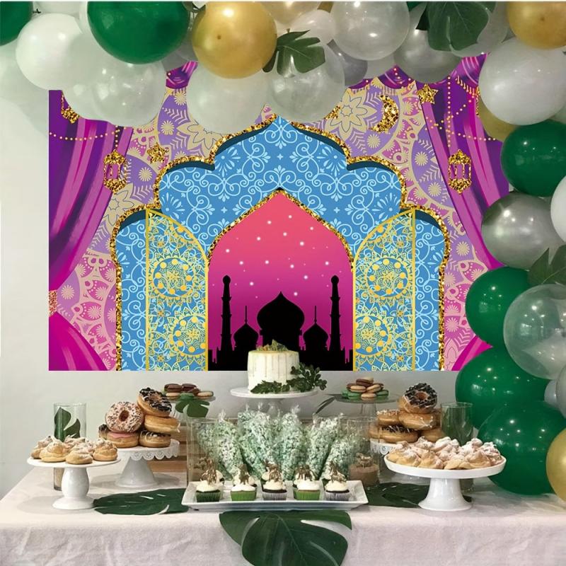 Vinyl Photo Booth Studio Props Princess Baby Shower Arabian Moroccan Night Birth