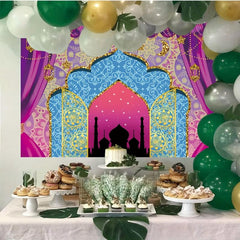 Vinyl Photo Booth Studio Props Princess Baby Shower Arabian Moroccan Night Birth
