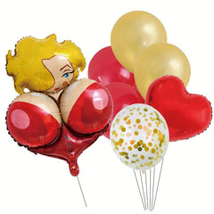 6pcs Adult Fun Balloon Set Hen Party Decor