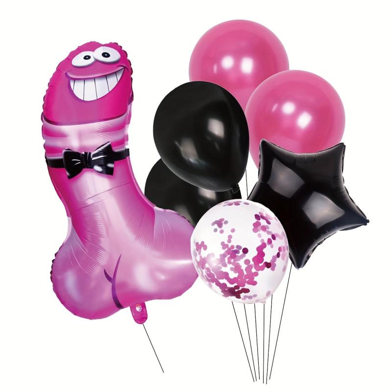 6pcs Adult Fun Balloon Set Hen Party Decor