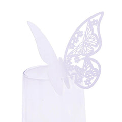 50pcs Butterfly Name Place Card Wedding Birthday Decor