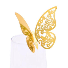 50pcs Butterfly Name Place Card Wedding Birthday Decor