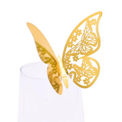 50pcs Butterfly Name Place Card Wedding Birthday Decor