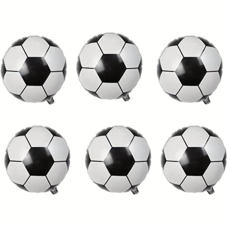 6pcs Soccer Ball Balloons for Celebrations