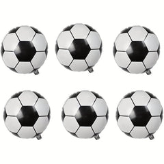 6pcs Soccer Ball Balloons for Celebrations