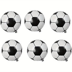 6pcs Soccer Ball Balloons for Celebrations