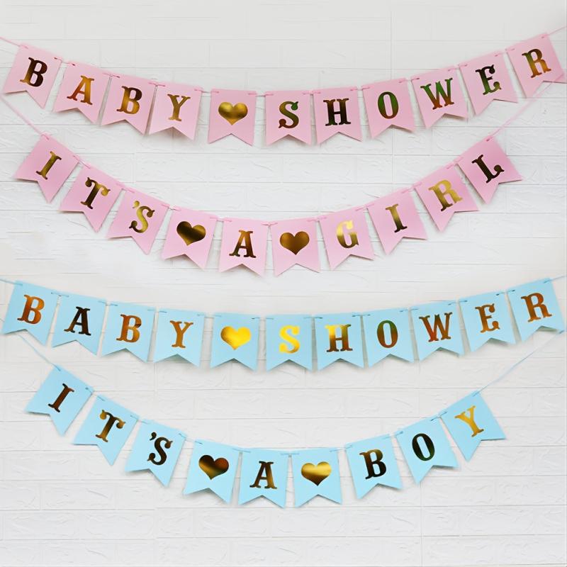 IT'S A BOY Burlap Banner Birthday Party Christening Decoration