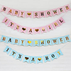 IT'S A BOY Burlap Banner Birthday Party Christening Decoration