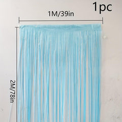 Metallic Foil Fringe Curtains for Weddings Birthdays and More