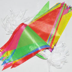 Multicolor Pennant Banner Flag Bunting Triangle Flags 50m