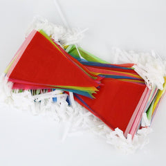 Multicolor Pennant Banner Flag Bunting Triangle Flags 50m