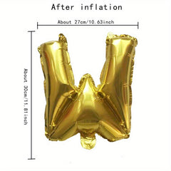 Golden Aluminum Film Balloons for Birthdays Anniversaries Party Decorations