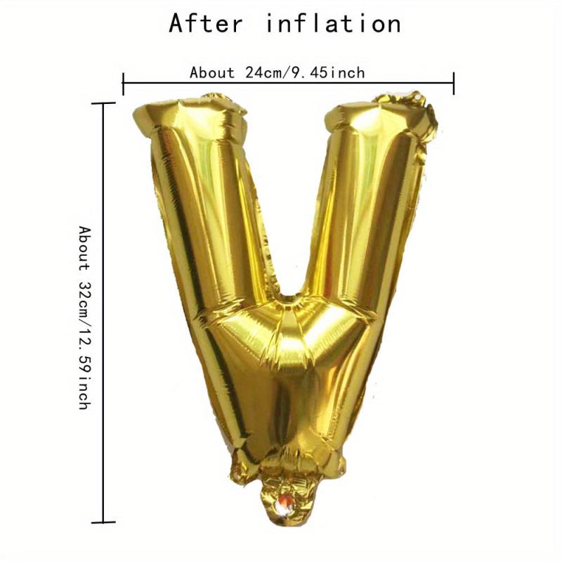 Golden Aluminum Film Balloons for Birthdays Anniversaries Party Decorations