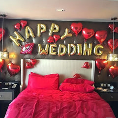 Golden Aluminum Film Balloons for Birthdays Anniversaries Party Decorations