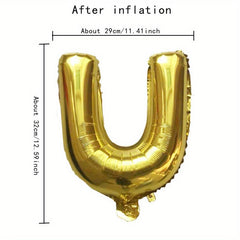 Golden Aluminum Film Balloons for Birthdays Anniversaries Party Decorations