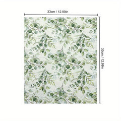20pcs Eucalyptus Flower Napkins Warm Blessing Guest Paper Dinner Wedding