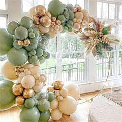 153pcs Avocado Khaki Golden Latex Balloon for Party Decoration