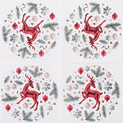 20pcs Christmas Paper Napkins Holidays Dinner Party Supplies Guest Towels