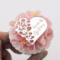 6pcs Butterfly Birthday Cake Topper Dessert Table Decor