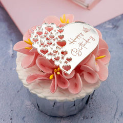 6pcs Butterfly Birthday Cake Topper Dessert Table Decor
