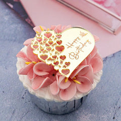 6pcs Butterfly Birthday Cake Topper Dessert Table Decor