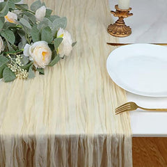 Cheesecloth Table Runner 88 9cmx299 Cheese Cloth Boho Gauze Table Runner