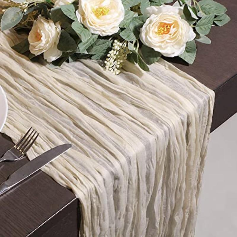 Cheesecloth Table Runner 88 9cmx299 Cheese Cloth Boho Gauze Table Runner