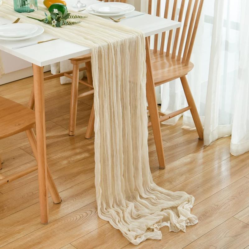 Cheesecloth Table Runner 88 9cmx299 Cheese Cloth Boho Gauze Table Runner