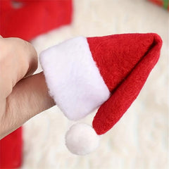 Christmas Wine Bottle Decoration Set Scarf Hat Navidad Home Decor