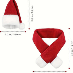 Christmas Wine Bottle Decoration Set Scarf Hat Navidad Home Decor