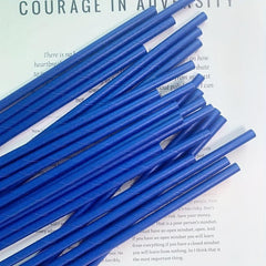 25 Dark Disposable Paper Straws for Drinks and Cocktails - Birthday Party