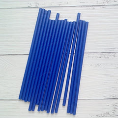 25 Dark Disposable Paper Straws for Drinks and Cocktails - Birthday Party