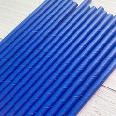 25 Dark Disposable Paper Straws for Drinks and Cocktails - Birthday Party