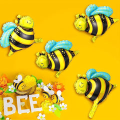 12pcs Bumblebee Foil Balloons 16 Inch for Weddings Birthdays Gender Reveals