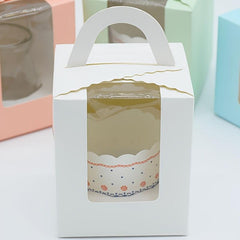 10pcs Macaron Cake Party PVC Window Gift Box Wedding Decorations