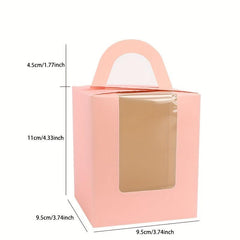 10pcs Macaron Cake Party PVC Window Gift Box Wedding Decorations