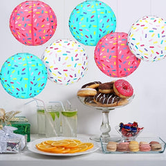 3pcs Donut Paper Lantern Hanging Decoration