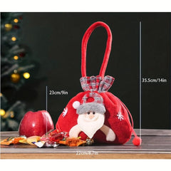 3pcs Reusable Christmas Tote Bags with Handles