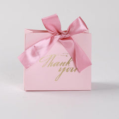 25pcs Small Thank You Gift Bag With Ribbon Bow - Party Favor Bags