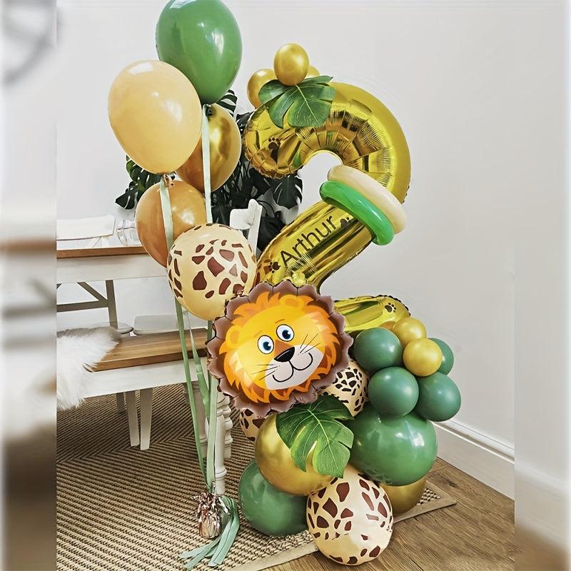 Jungle Animal Balloon Set for Kids Party Decoration