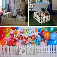 4pcs Christmas Tree Fence Plastic Fence Home Garden Wedding Party Decor