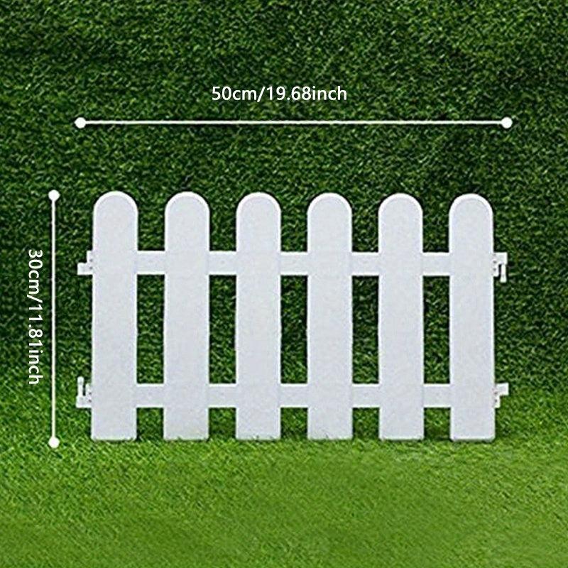 4pcs Christmas Tree Fence Plastic Fence Home Garden Wedding Party Decor