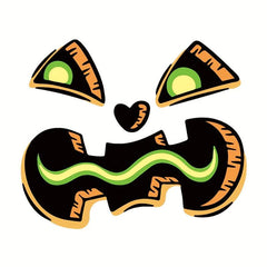 2pcs Halloween DIY Emoticon Stickers Pumpkin Ghost Face