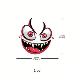 2pcs Halloween DIY Emoticon Stickers Pumpkin Ghost Face